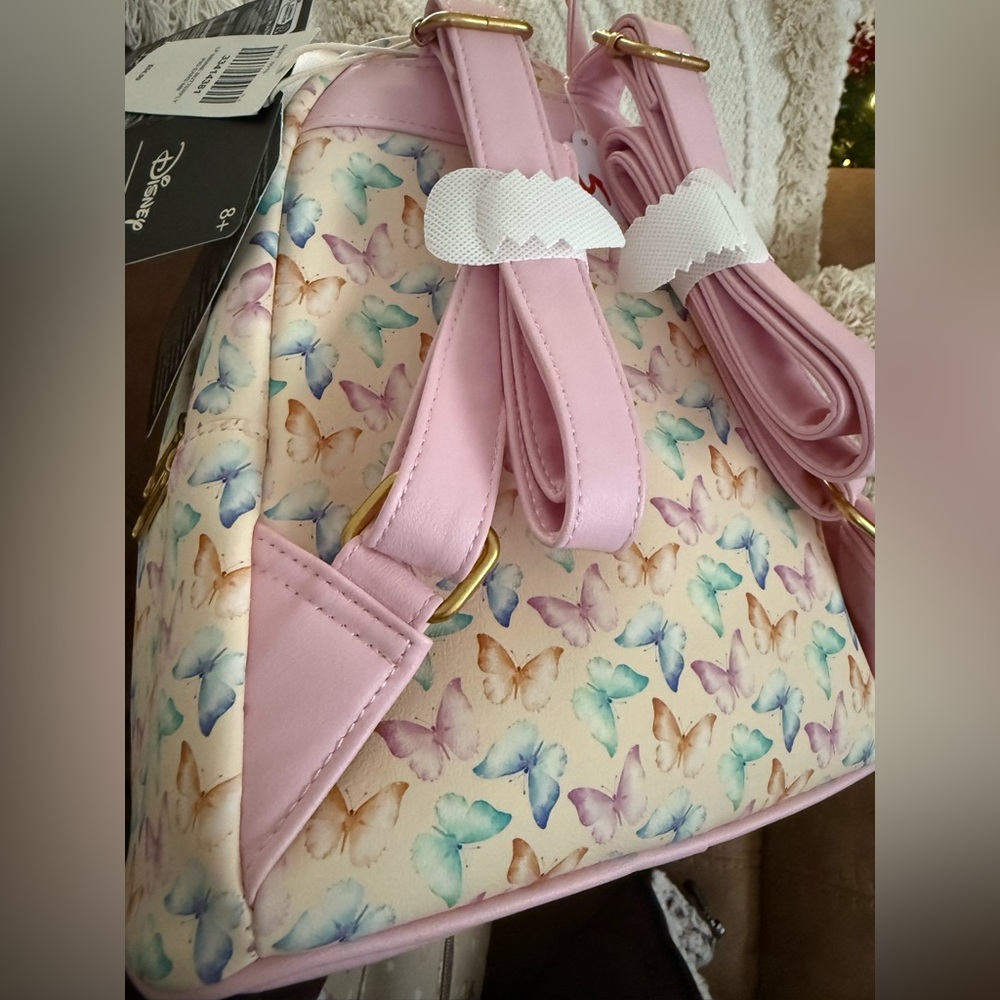 Disney Loungefly Minnie Mouse Ears Butterfly Mini Backpack - Picture 3 of 4